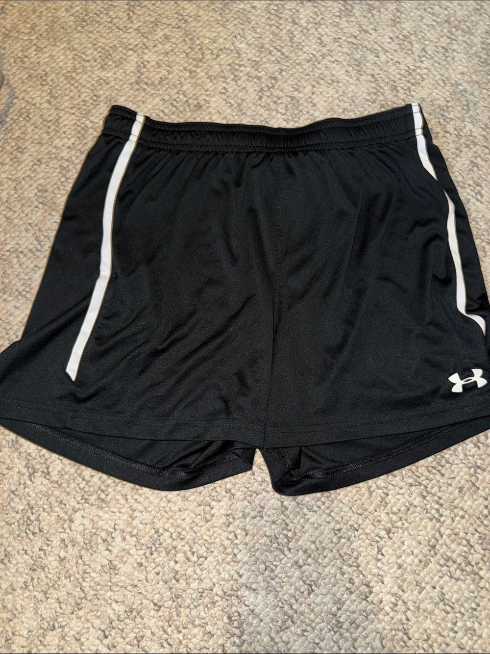 Under Armour Black Shorts with White Trim